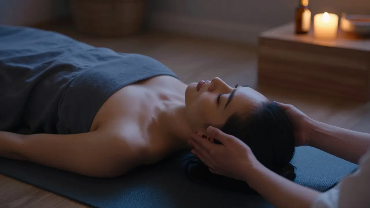 Uvolnění před spaním s olejem a meditací